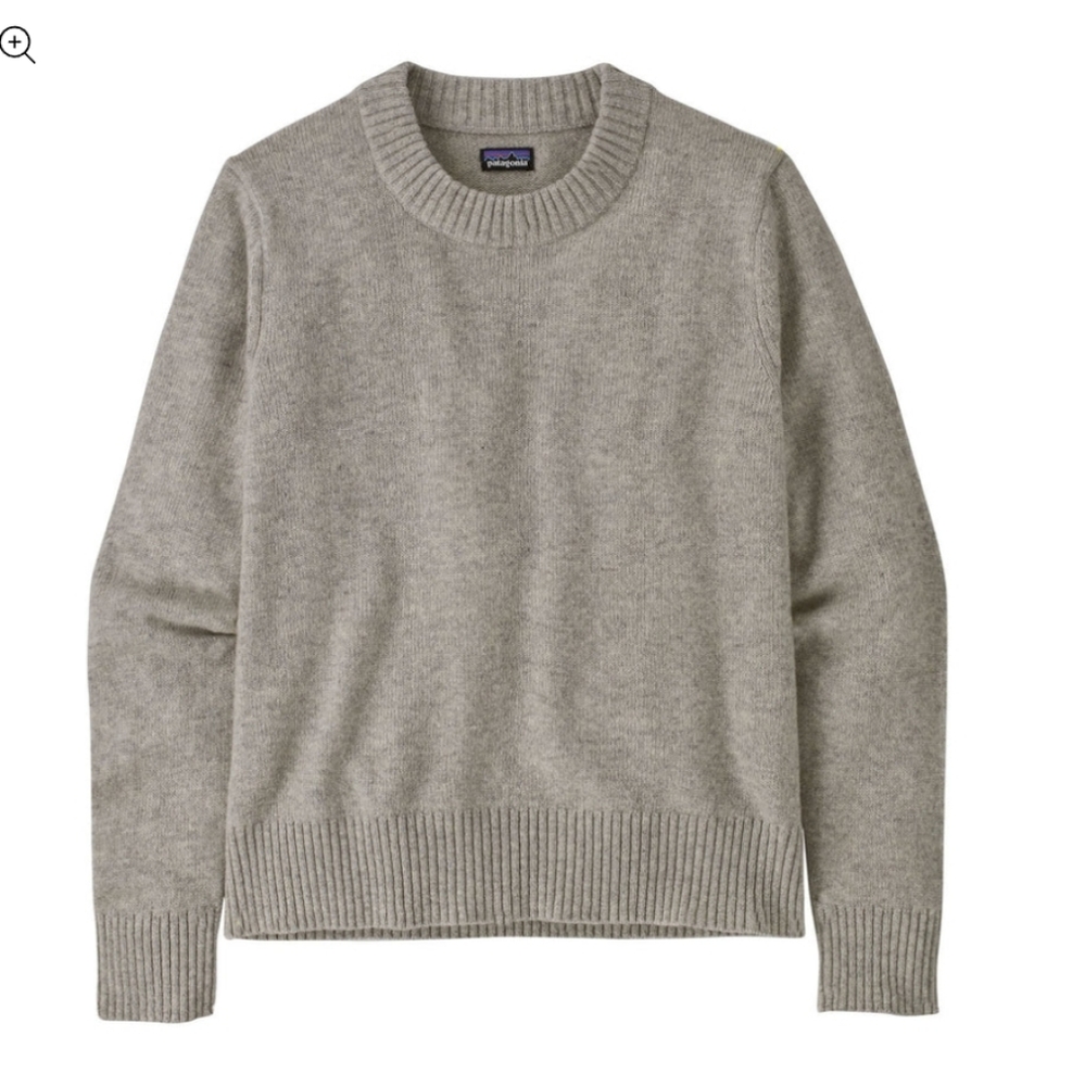 Patagonia Heathered Gray Crew Neck Sweater